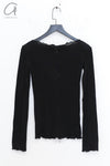 BASERANGE OMATOR Long-sleeved T-shirt BAS-TTOML-WO-WI24-HEI Black